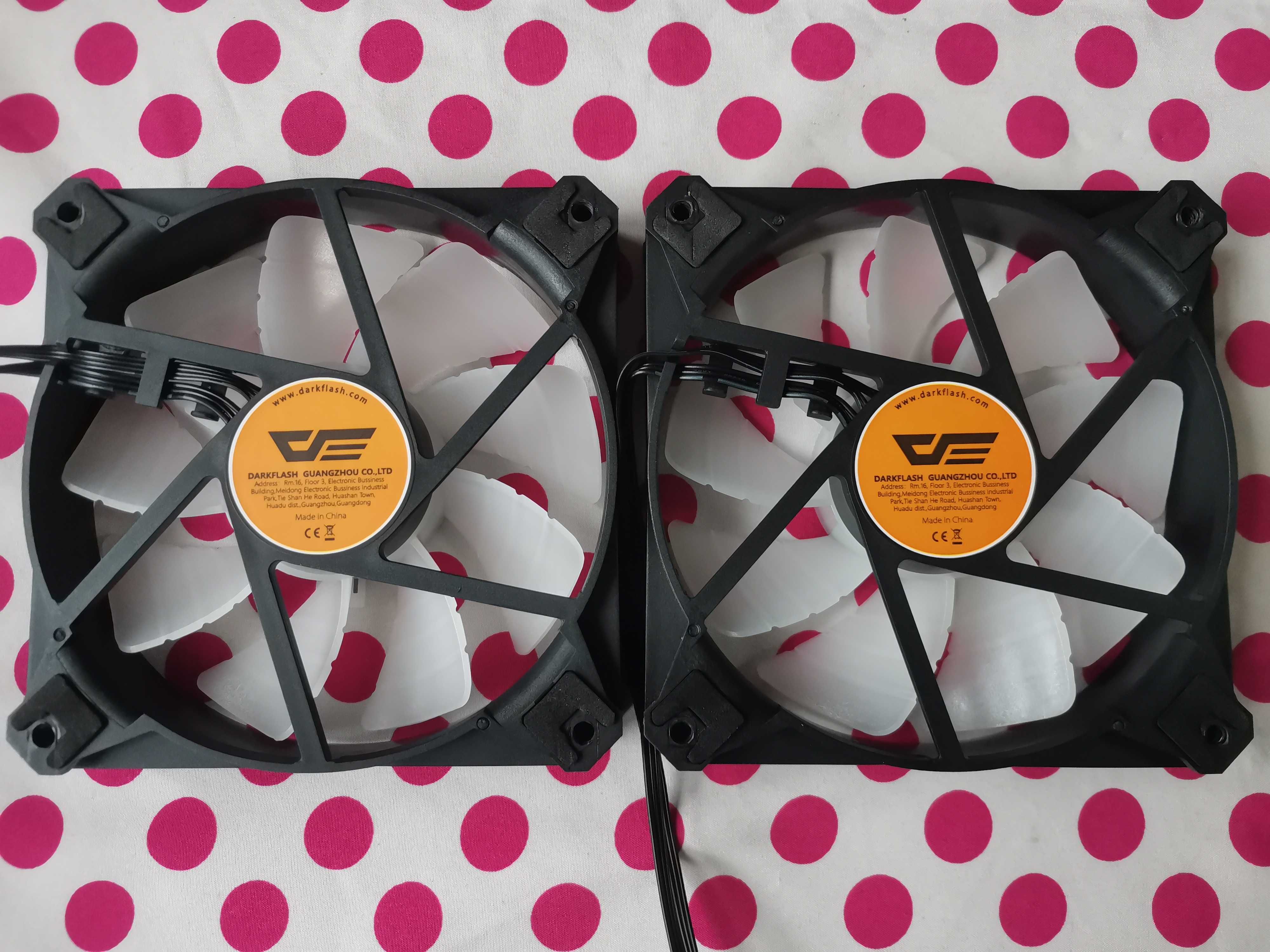 2 X Cooler Ventilator Darkflash INF8 ARGB 120mm.