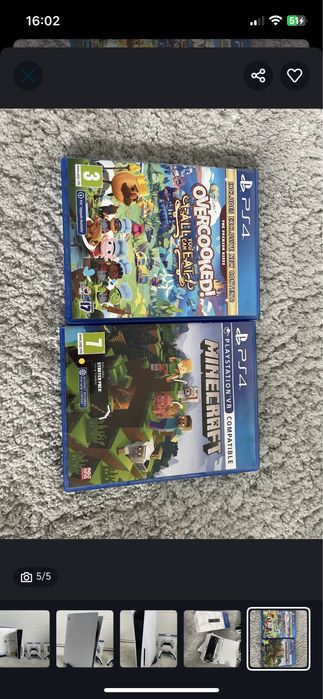 PS5 slim cu disc  cu 2 manete si incarcator