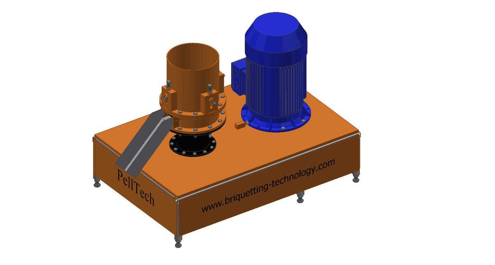 Masina presa peleti rumegus paie "PellTech" model: GFD-0.2 Fermier