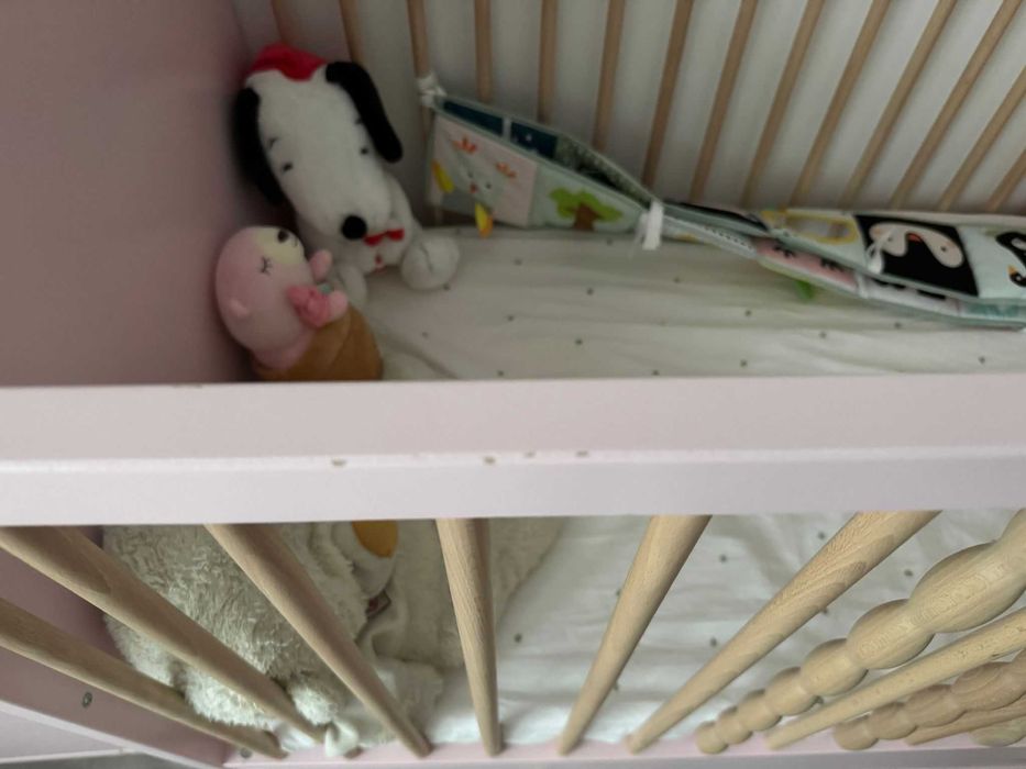 Set mobilier masă de înfășat și pătuț bebe