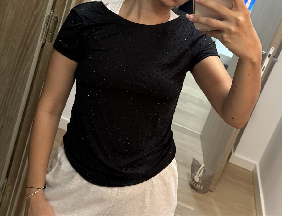 Tricou Zara cu strasuri