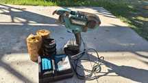 Mașină de legat fier Makita DTR180 + încărcător, acumulator și 15 rol