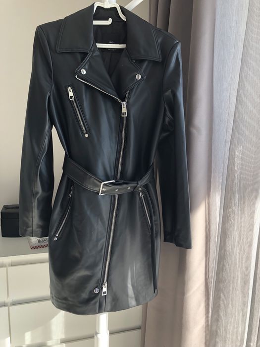 Дълго яке байкър Mango