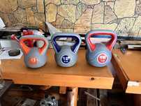 Set gantere Kettlebell noi 8 kg,12 kg,14 kg made in Germany pret 300 r