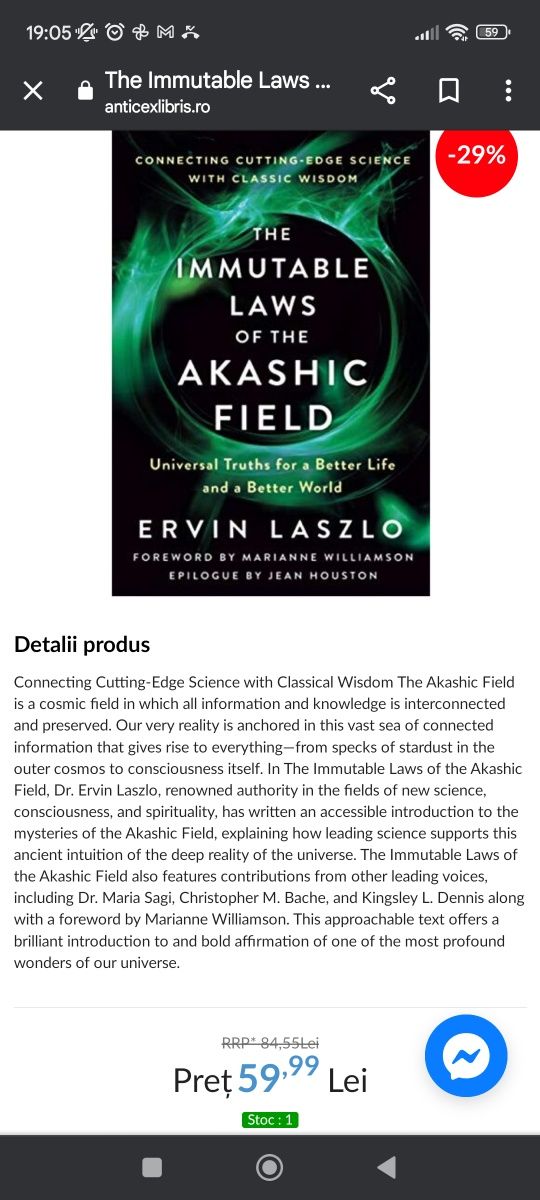 The immutable laws of the Akashic field, Ervin Laszlo