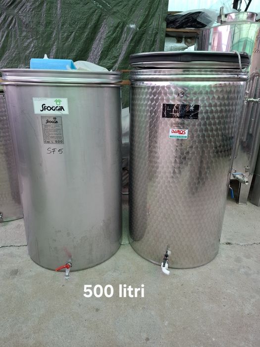 Butoi din inox cu capac flotant pentru vin