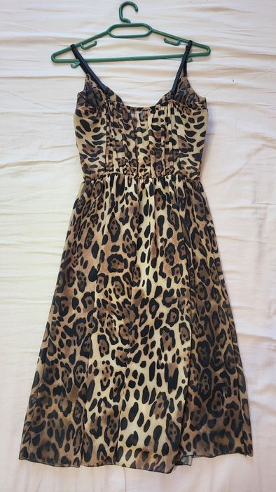 Къса рокля с леопардов принт