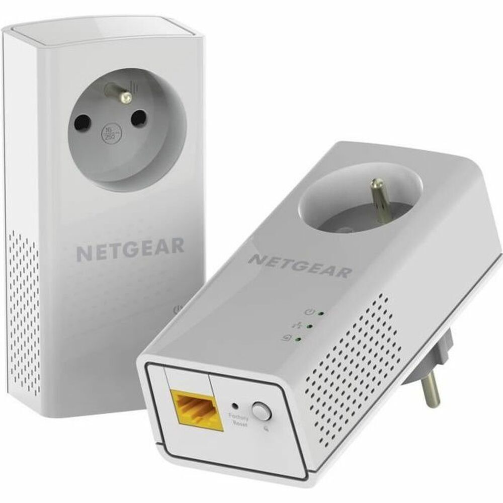 adaptoare internet powerlAN netgear, plug & play, Ethernet LAN, Alb