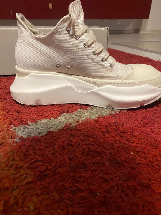 Papuci Rick Owens Abstract Low White