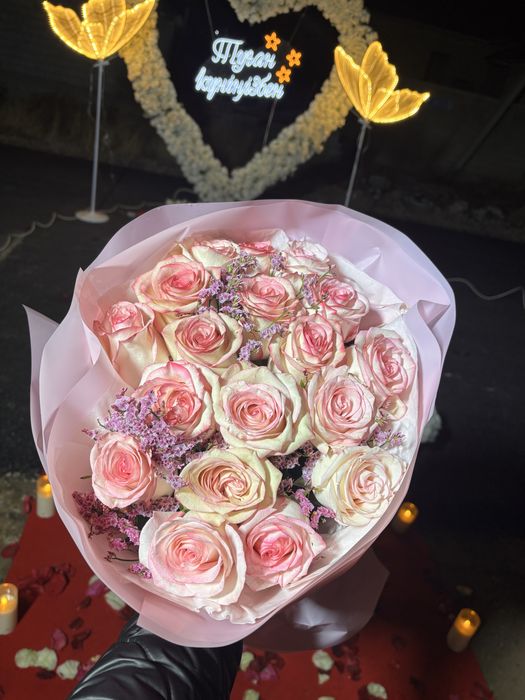 Бүгін алынған гүл ештенке қылмаған келістіріп беріп жіберемін