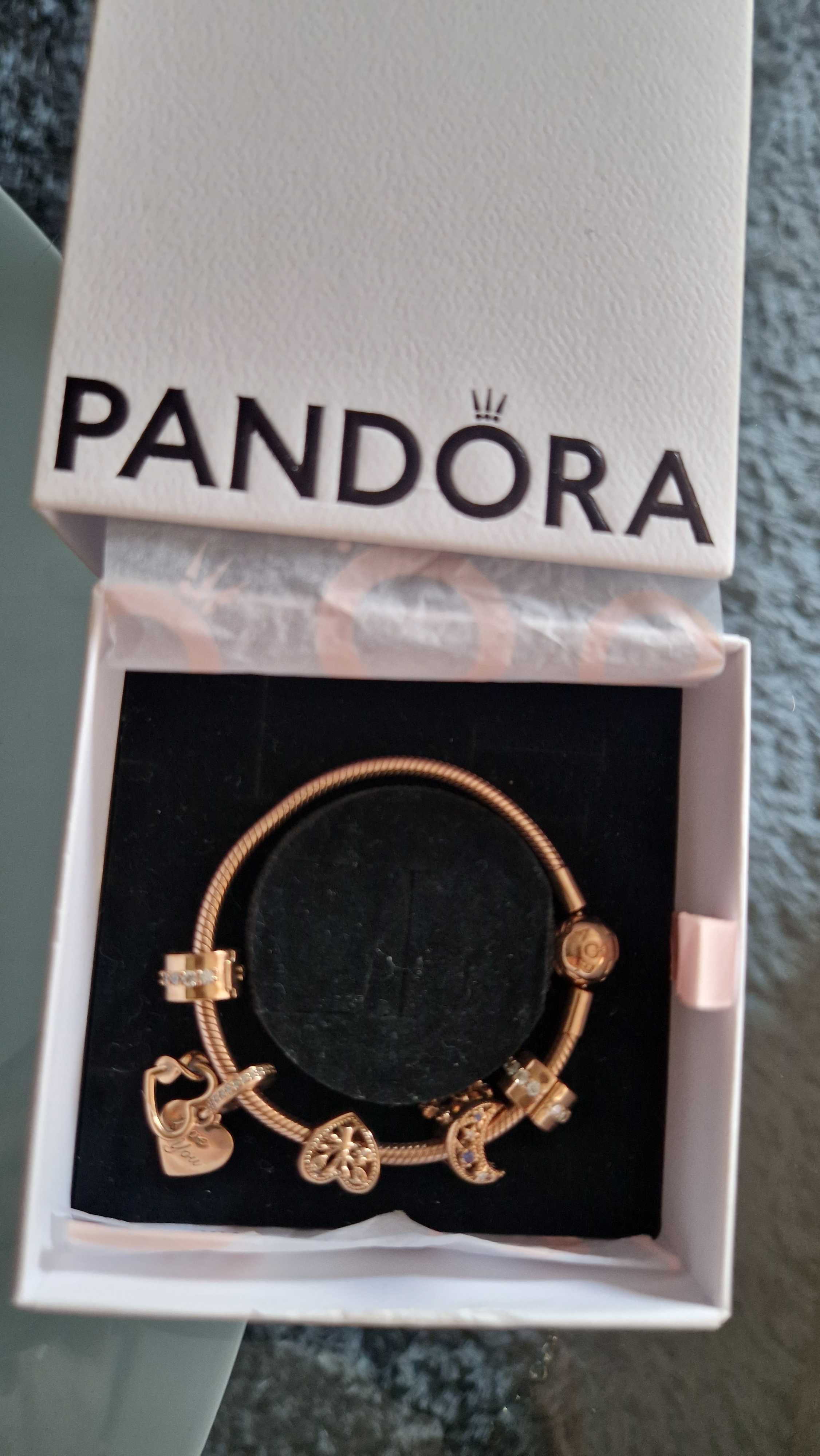 Розово злато гривна  Pandora
