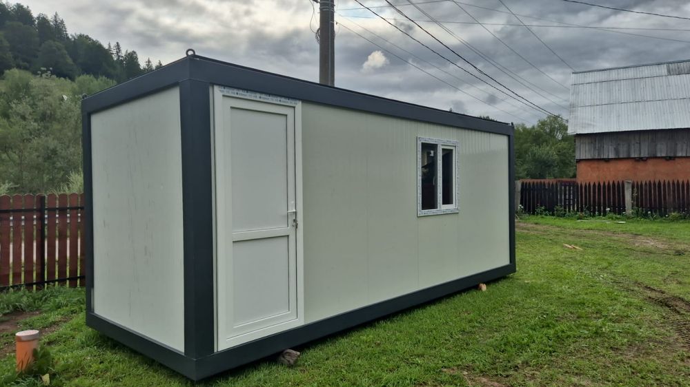 Containere, vitrina, grup sanitar, vestiar, birou, cazare muncitori,