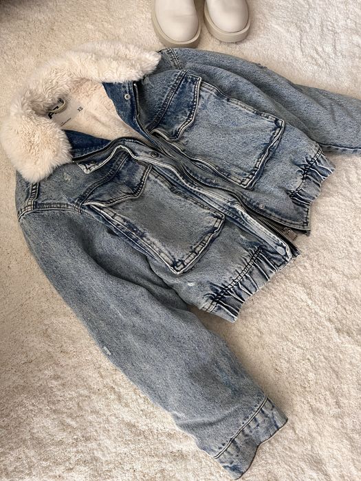 Зимно дънково яке