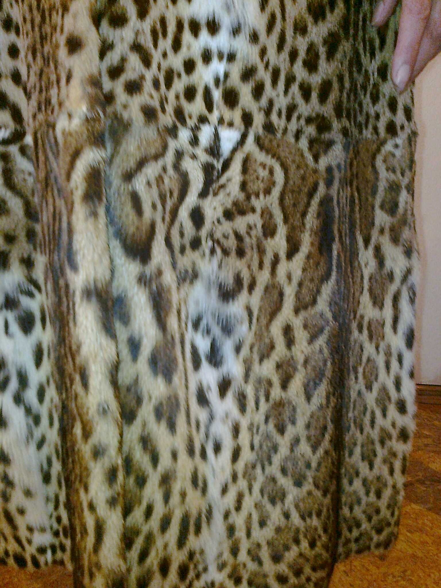 Итальянская шуба мех леопард натуральный