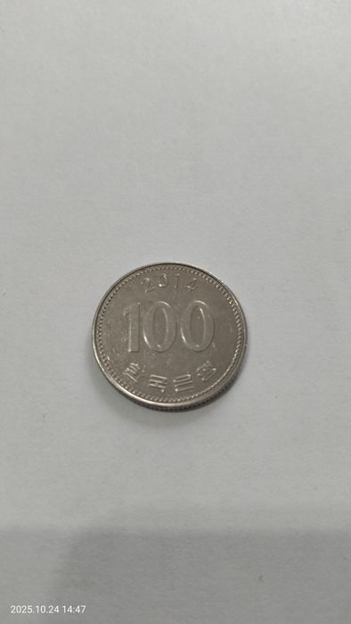 100 вон 2014 года Южная Корея