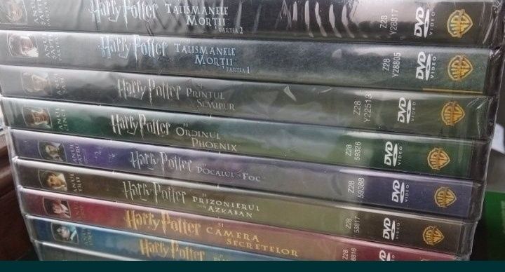 ***NOI*** Colecția completă HARRY POTTER. 8 Dvd