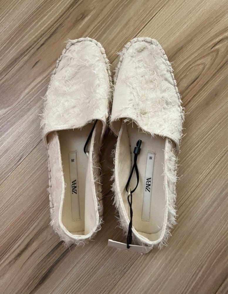 Espadrile crem Zara