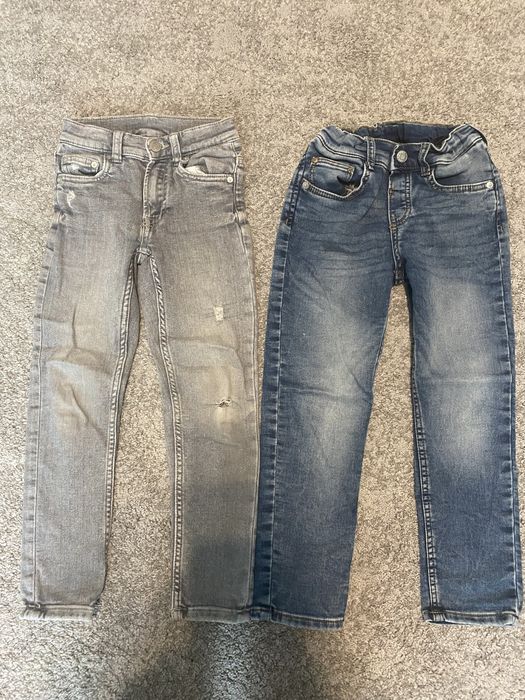 Set 2 perechi jeans 6-7 ani Zara si H&M