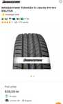 Vand 4 anvelope vara BRIDGESTONE TURANZA T6 225/50 R19 96V ENLITEN