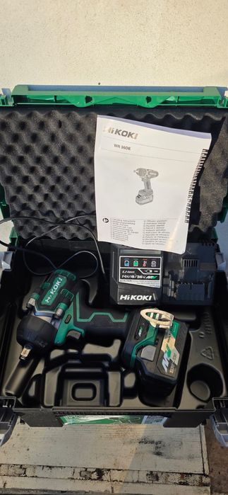 Mașina înșurubat cu impact hikoki wr36de 1050 nm la set