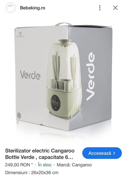 Sterilizator electric Cangaroo Bottle