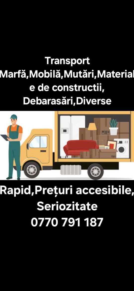Tansport Marfa, Mobila,Mutări ,Tractări auto