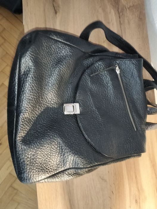 Geanta umăr piele marca Ripani,Rucsac piele marca Mihaela Glavan, Boca