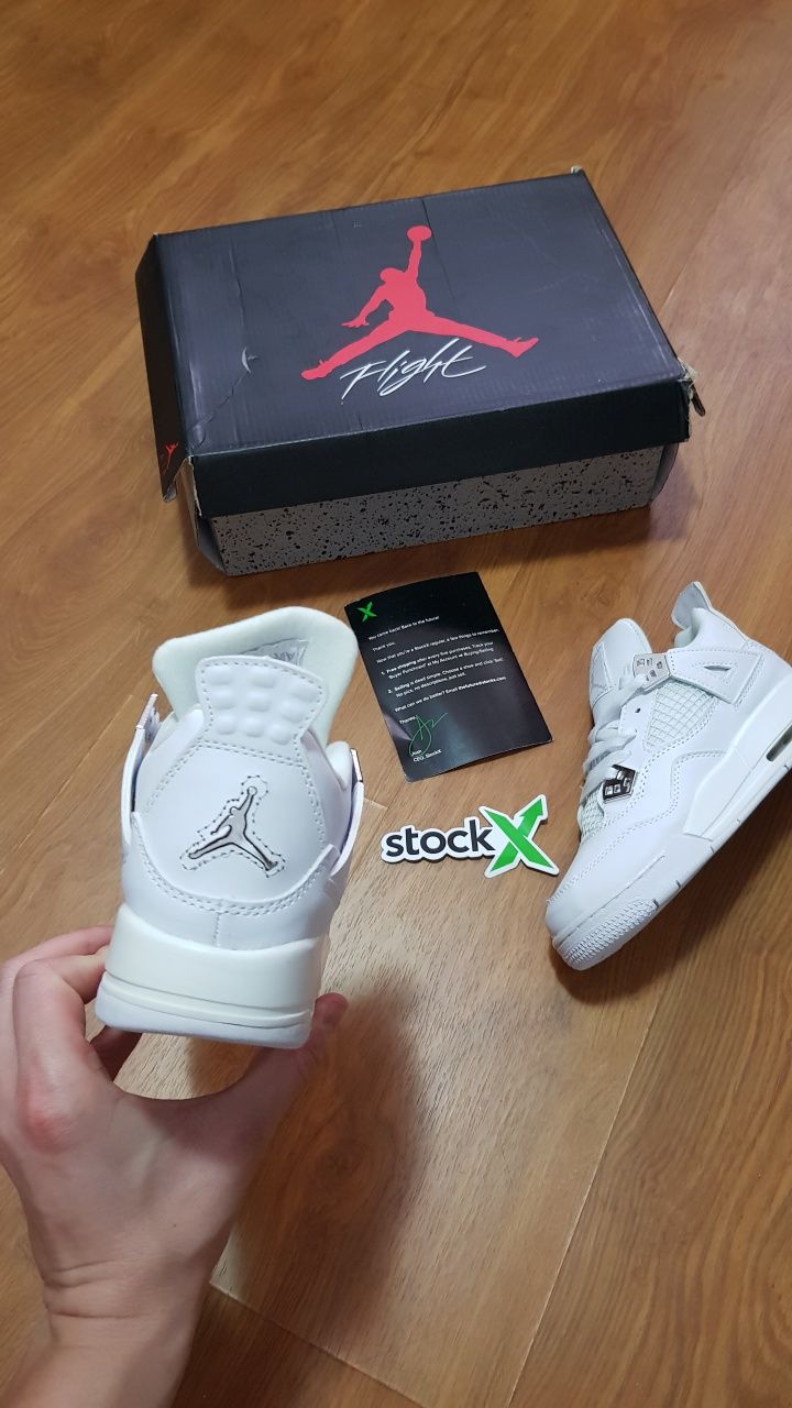 Adidași Jordan 4 Pure Money • STOC:36 • Livrare rapidă 1-2 zile •