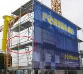 Tabla protectie tip Battitaco pentru schela - Gherla