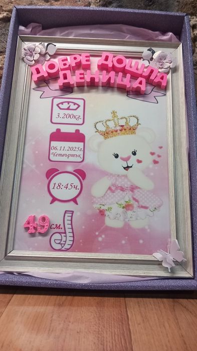 Визитка за бебе .