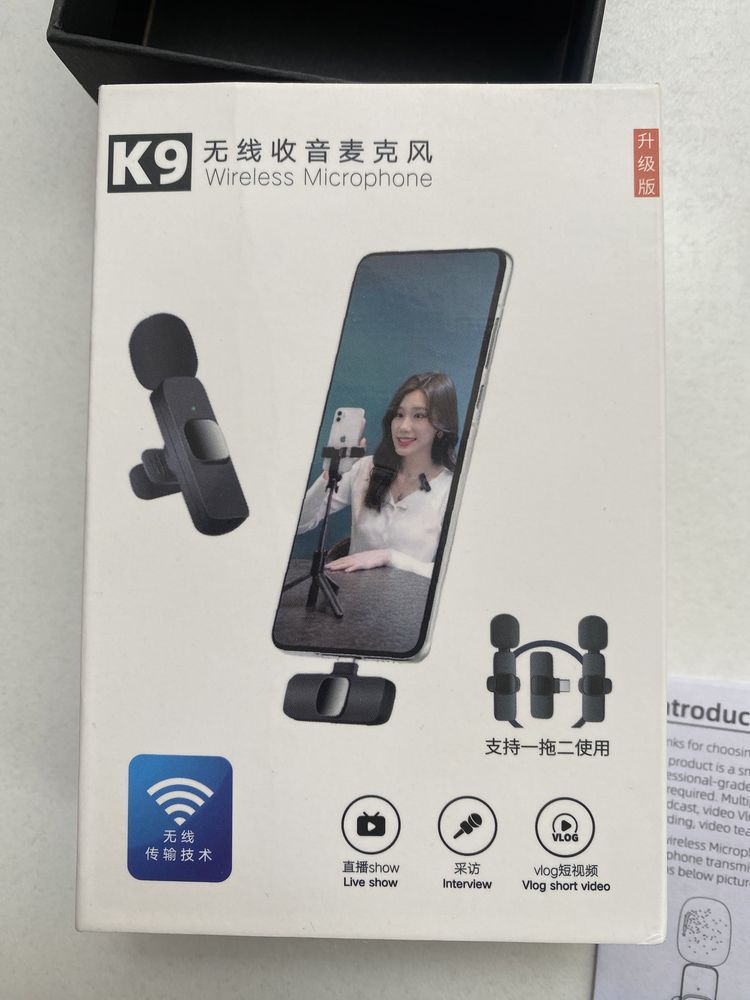 Новый Беспроводной микрофон. Петличка. Wireless microphone.