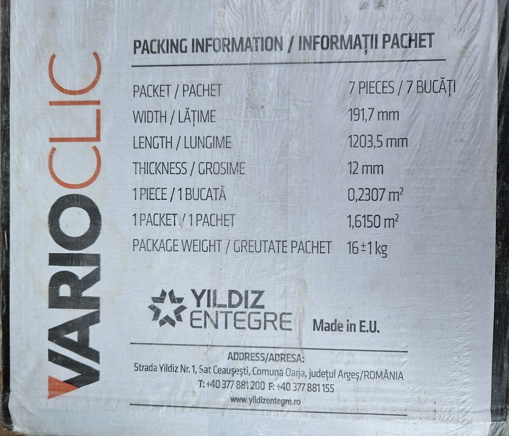 Vând parchet laminat 12 mm