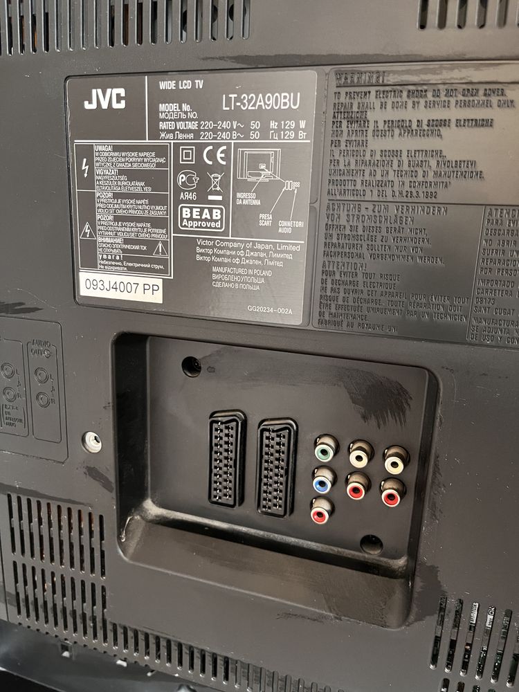 JVC LT32A90BU -lcd телевизор без забележка!