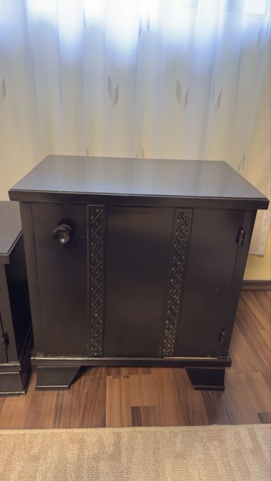 Vand set mobilier vintage din lemn de fag