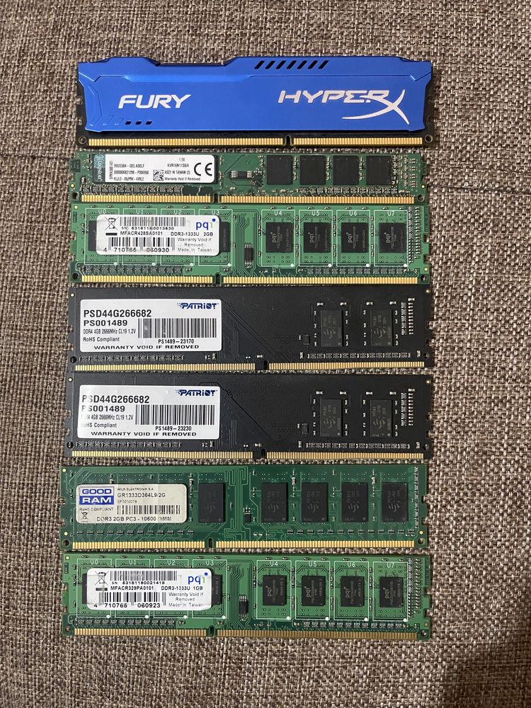 Оперативные памяти ddr3 ddr4