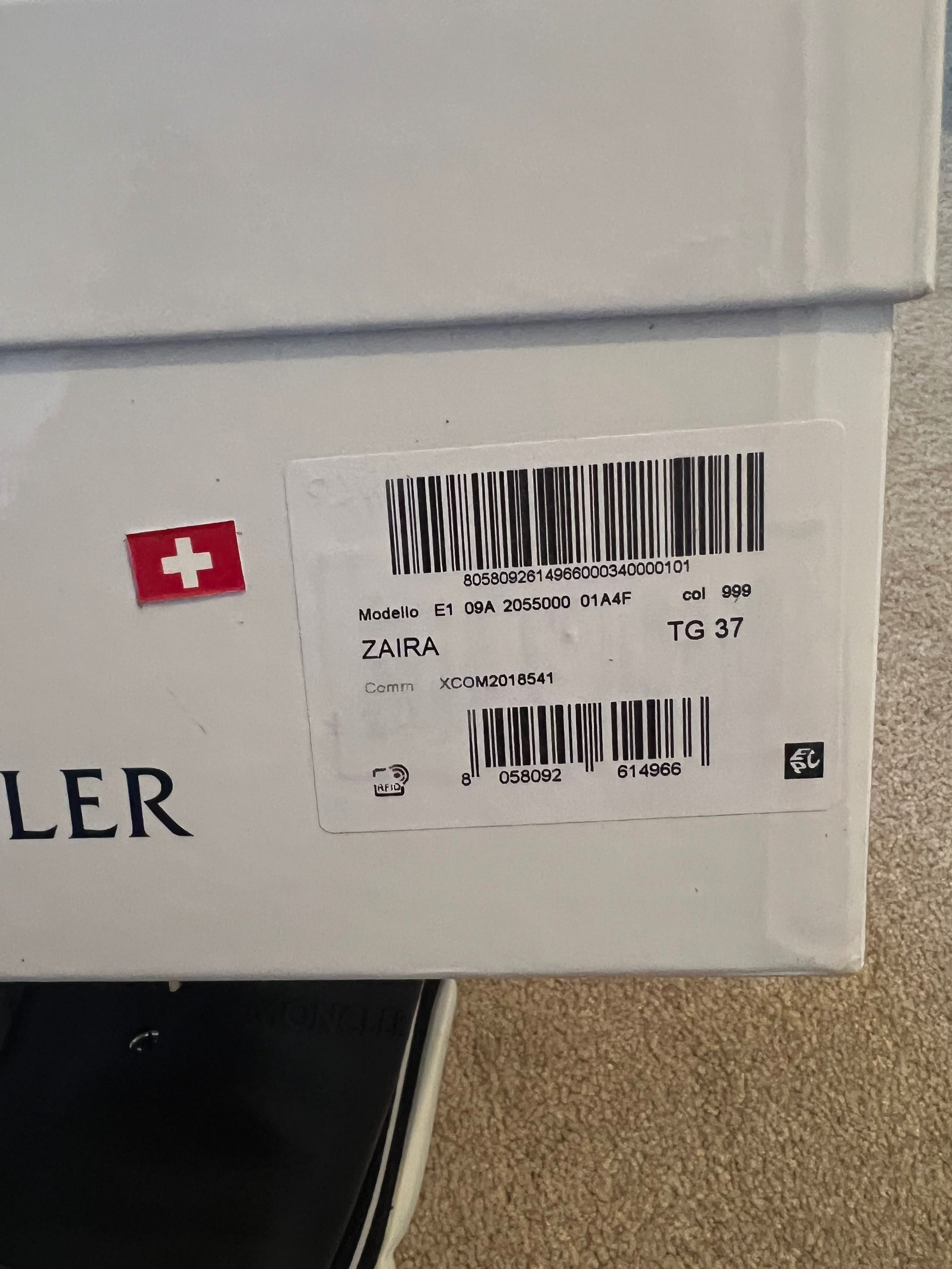 Saboti/ sandale platforma Moncler Zaira 37 piele naturala