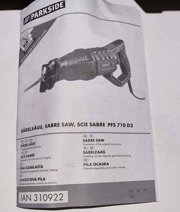 Fierăstrău sabie Parkside