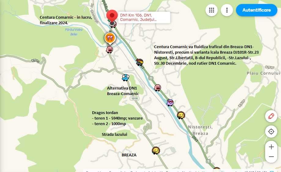 Intravilan Strada Lazului, Breaza, la marginea celor 900 ha de padure.