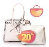 %ПРОМО% PIERRE CARDIN – Кожена чанта в бледо розово 30x33x12 см нова