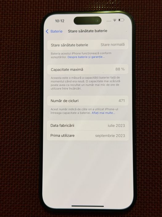 Iphone 15 pro 88% baterie