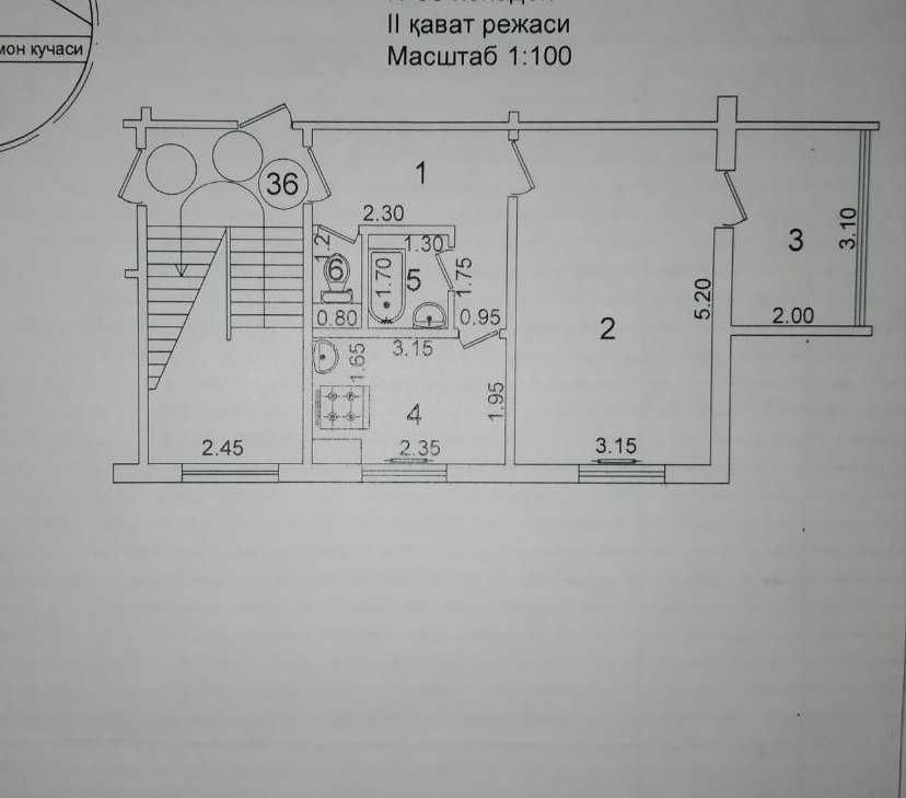Срочная продажа! 1/2/5 ул. Фитрата. Рисовый базар. 38м2. Балкон 2/3