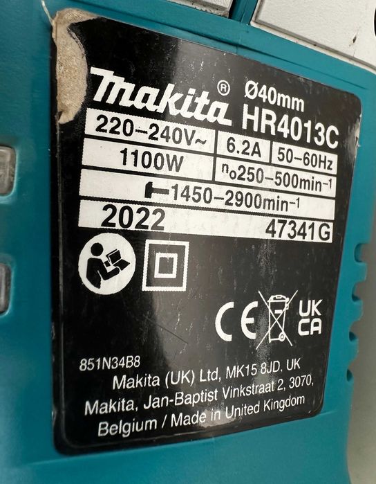 Makita HR4013C - Комбиниран перфоратор 1100W 8.0J перфектен!