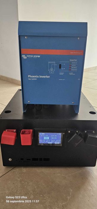 Baterie de 8Kw  lifepo4 24v noua plus Invertor Victron