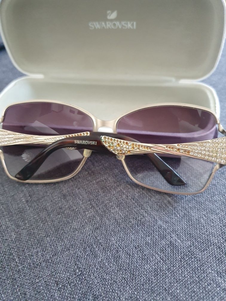 Ochelari dama,Swarovski,lentila transparenta,cu cristale,550 lei