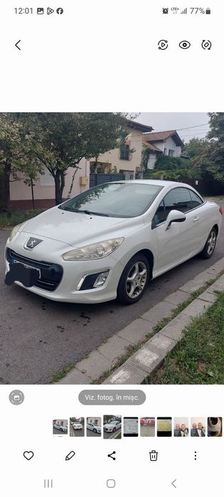 Peugeot 308 Peugeot 308cc Cabrio  BENZINA 16Benzina 120CAI INAMATRICULAT