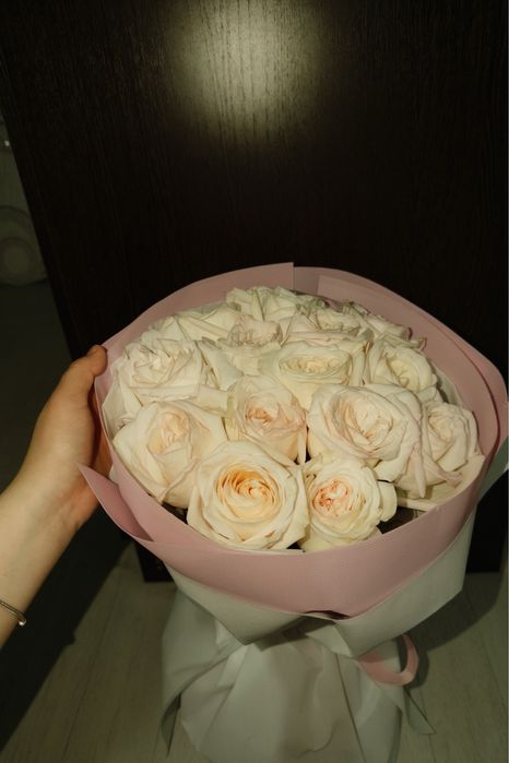 Цветы,гулдер,букет 15 роза