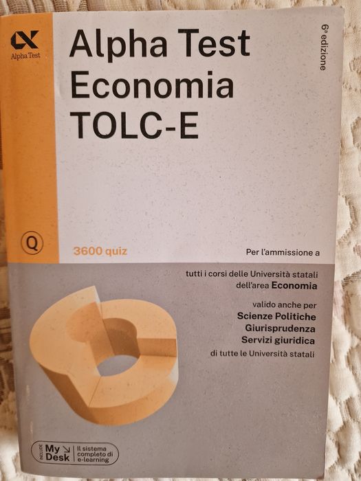 Учебник Alfa test Economia tolc-e