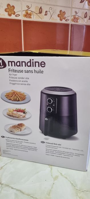 Air fryer/Friteuza cu aer cald Mandine MAF1350-21, 1500 W