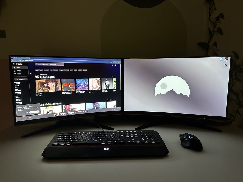 Monitor curbat AOC 24”