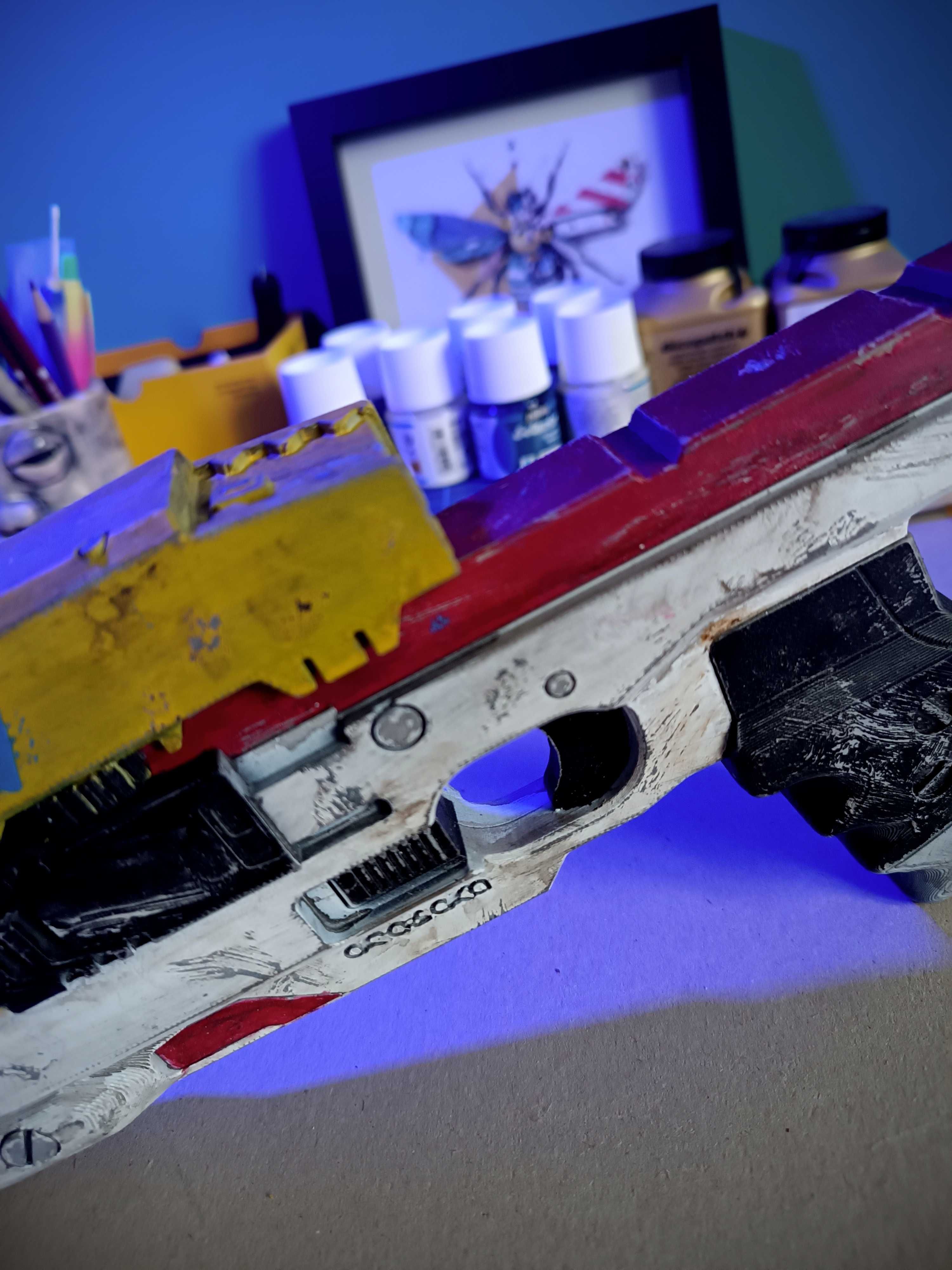 Cyberpunk 2077 Skippy Cosplay Косплей пистолет - реквизит
